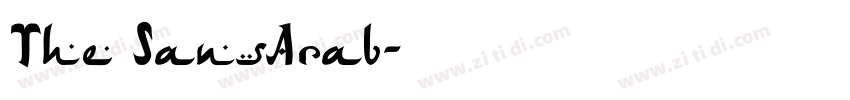 The SansArab字体转换